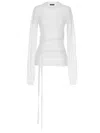 Ann Demeulemeester Suéter Cuello Redondo - Blanco
