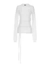 Ann Demeulemeester Suéter Cuello Redondo - Blanco In White