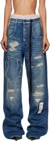 Ann Demeulemeester Blue Claire 5 Pocket Comfort Jeans In Blue