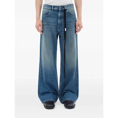 Ann Demeulemeester Blue Denim - Wide-leg Jeans Men
