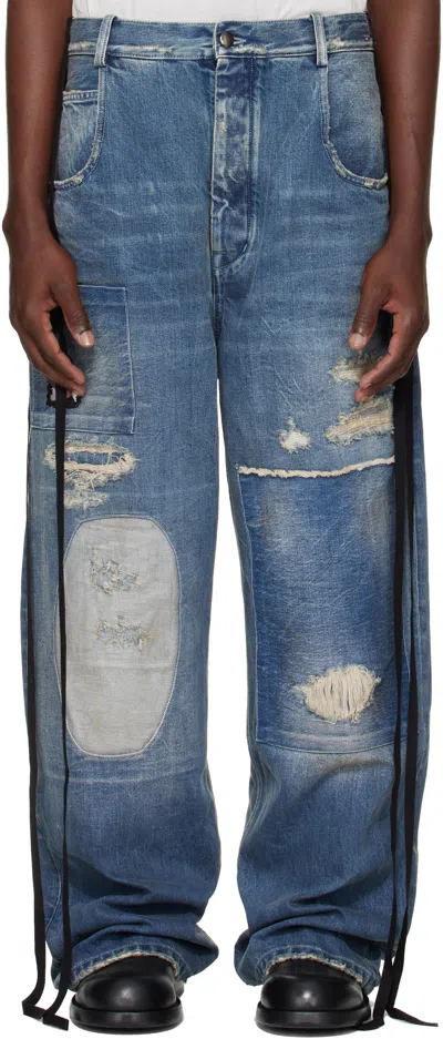 Ann Demeulemeester Blue Olan 5 Pocket High-comfort Jeans