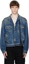 Ann Demeulemeester Blue Raf 5-pockets Standard Denim Jacket In Blue