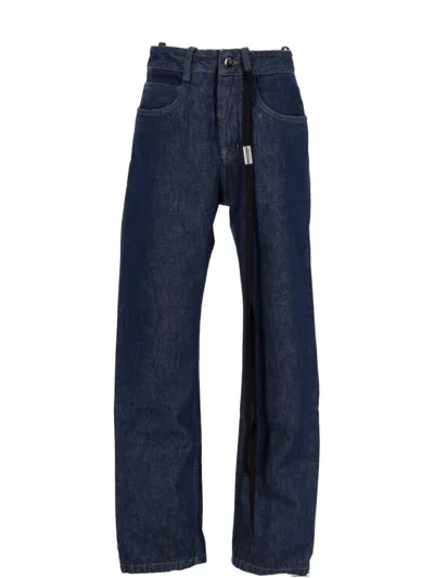 ANN DEMEULEMEESTER BLUE SLIM FIT JEANS