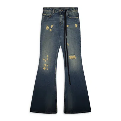 Ann Demeulemeester Blue Toos 5-pockets Slim Fit Bootcut Trousers