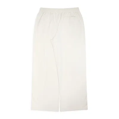 Ann Demeulemeester Boas Comfort Sweatpants With Herringbone Side Band Ivory In Neutral