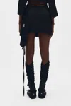 Ann Demeulemeester Bodie Mini Wrap Skirt In Blue