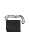 Ann Demeulemeester Bojan Small Wallet With Chain In Negro