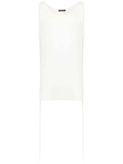 Ann Demeulemeester Boris Tank Top In White