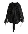 Ann Demeulemeester Bregje Ruffled Dress In Black