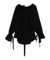 Ann Demeulemeester Bregje Ruffled Mini Dress In Black