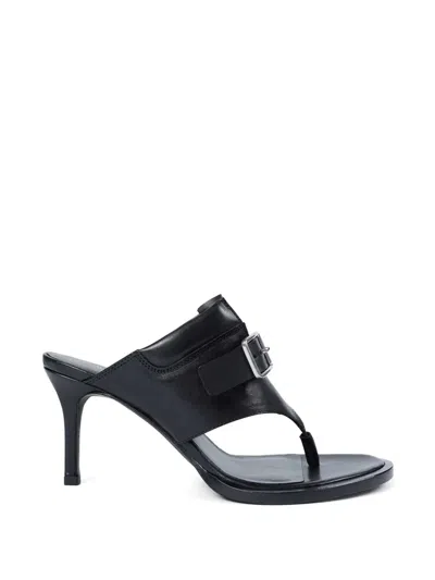 Ann Demeulemeester Bri Heeled Thong Sandals In Black