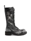 Ann Demeulemeester Brushed Leather Boots In Multi