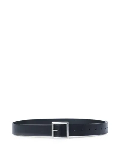 Ann Demeulemeester Buckle-fastening Leather Belt In Black