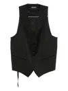 Ann Demeulemeester Button-fastening Waistcoat In Black