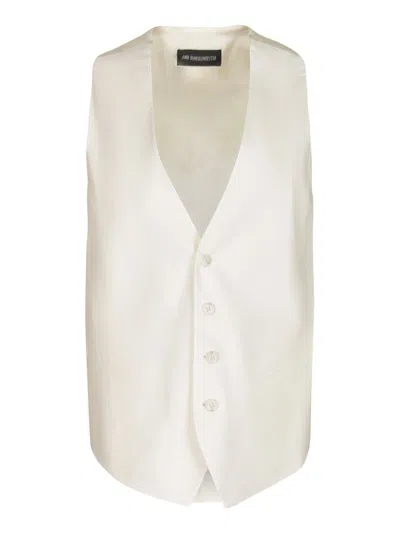 Ann Demeulemeester Button In White