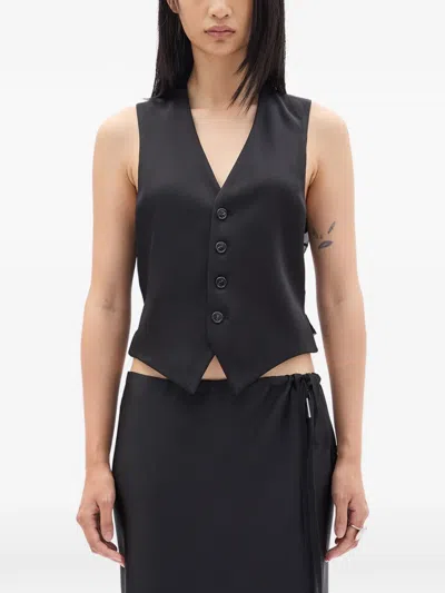 Ann Demeulemeester Cady Satin In Black