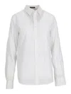 Ann Demeulemeester Betty Fitted Shirt Cotton Popeline In White