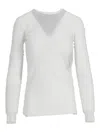 Ann Demeulemeester Slim Fit Long Sleeves T-shirt Viscose Cotton In Beige