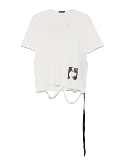 ANN DEMEULEMEESTER CAMISETA - BEIS CLARO