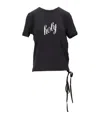 Ann Demeulemeester Fanie Standard Fit T-shirt "holy" Brushed Jersey In Black