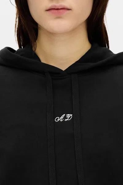 Ann Demeulemeester Cara Comfort Hoodie In Black
