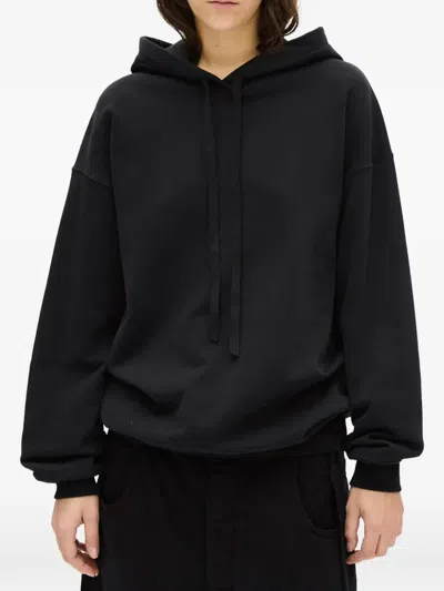 Ann Demeulemeester Cara Drawstring Hoodie In Black