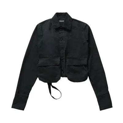Pre-owned Ann Demeulemeester Cargo Shirt Jacket 'black' | Women's Size 36