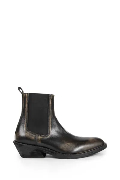 Ann Demeulemeester Caru Leather Chelsea Boots In Multi