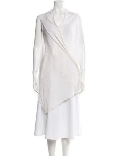 Pre-owned Ann Demeulemeester Cashmere Cowl Neck Sweater In Neutral