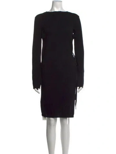 Pre-owned Ann Demeulemeester Cashmere Knee-length Dress W/ Tags In Black