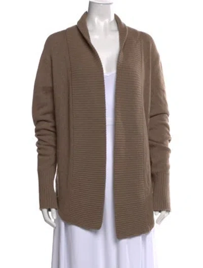 Pre-owned Ann Demeulemeester Cashmere Open Front Sweater In Neutrals
