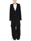 Ann Demeulemeester Black Wool Blend Celine Coat In Black