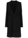 Ann Demeulemeester Black Wool Blend Celine Coat In Black