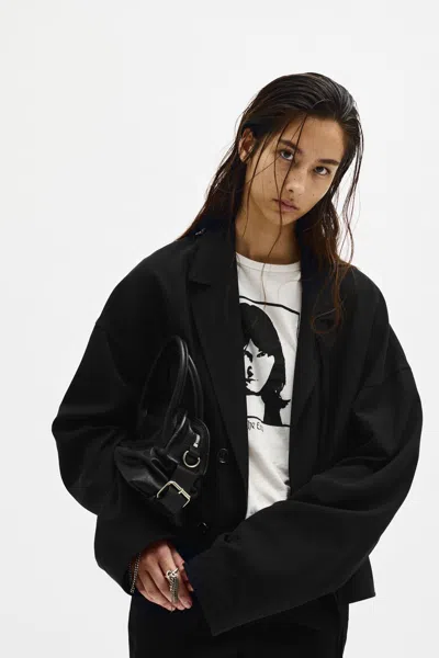 Ann Demeulemeester Ceres Cropped Light Jacket In Multicolor