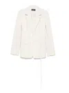 Ann Demeulemeester Long Sleeve Casual Jacket In White