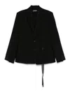 Ann Demeulemeester Cadby Single-breasted Blazer In Black