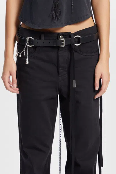 Ann Demeulemeester Charis Belt With Charms In Neutral
