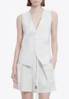 Ann Demeulemeester Button-up Gilet In White
