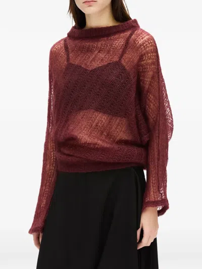 Ann Demeulemeester Christabel Sweater In Pink