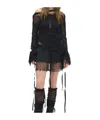 Ann Demeulemeester Cilia Off-shoulder Sweater In Black