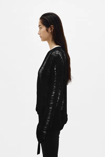 Ann Demeulemeester Cilla Ladder Stitch Sweater In Multicolor