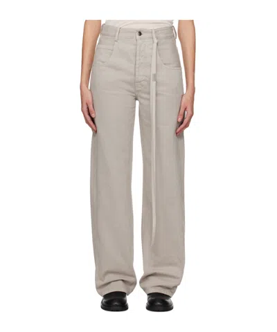 Ann Demeulemeester Beige Claire Jeans In 026 Clay