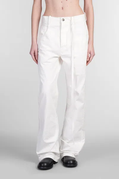 ANN DEMEULEMEESTER CLAIRE JEANS IN WHITE DENIM