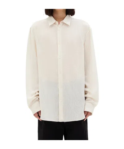 Ann Demeulemeester Classic Long-sleeved Shirt In Neutral