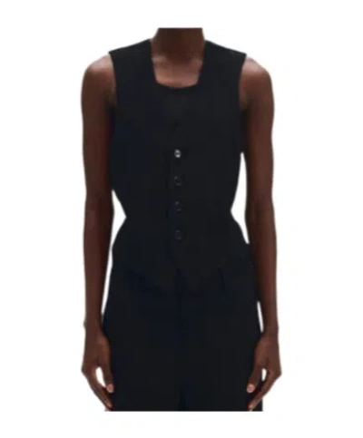Ann Demeulemeester Classic Waistcoat In Black