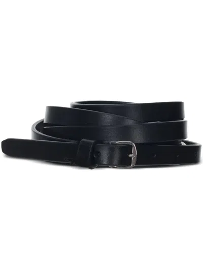 ANN DEMEULEMEESTER KEPA 1,5CM TRIPLE WRAP BELT OILY CALF SK,CO00.W.BE07.LT128.099 099 BLACK