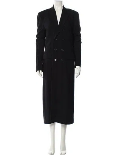 Pre-owned Ann Demeulemeester Coat In Black