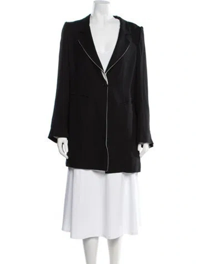 Pre-owned Ann Demeulemeester Coat In Black