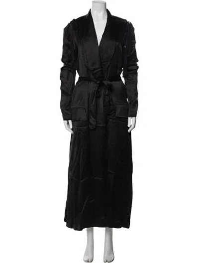 Pre-owned Ann Demeulemeester Coat In Black