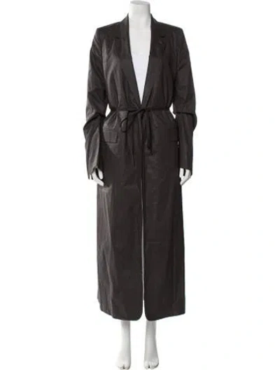Pre-owned Ann Demeulemeester Coat In Gray